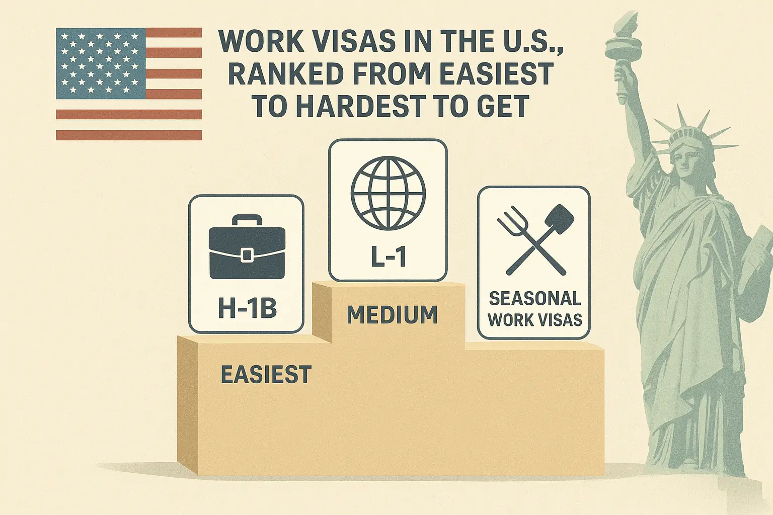 Work Visas in the US: Ranked From Easiest to Hardest to Get - Jouned